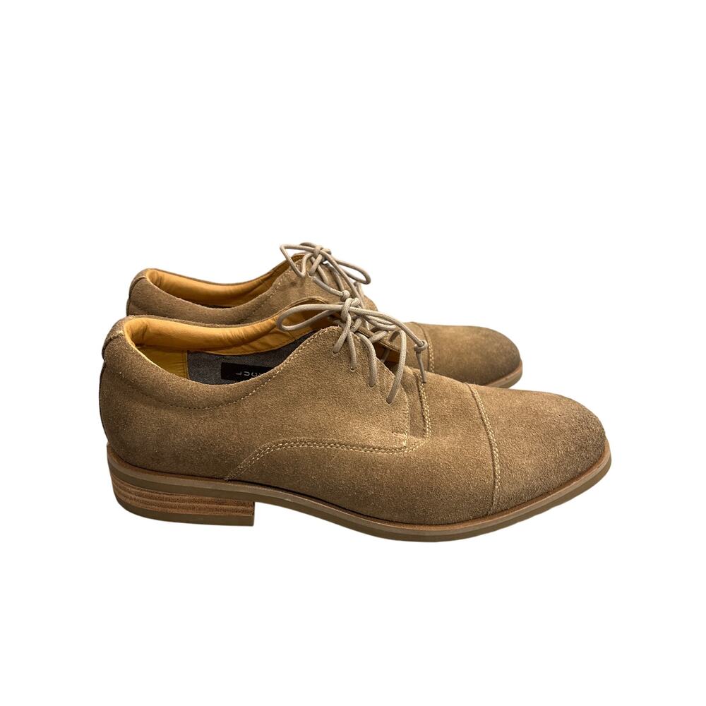 Lucky Brand Men Size 10M Tan Leather Suede Lace Up Casual Driving Oxford Shoes